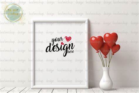 Sweet Love Valentine Frame Mockup Graphic By Thebest Mockup Creative