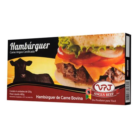 Hamb Rguer Bovino Angus Prime Vpj Caixa G Pegmax Atacado E Varejo