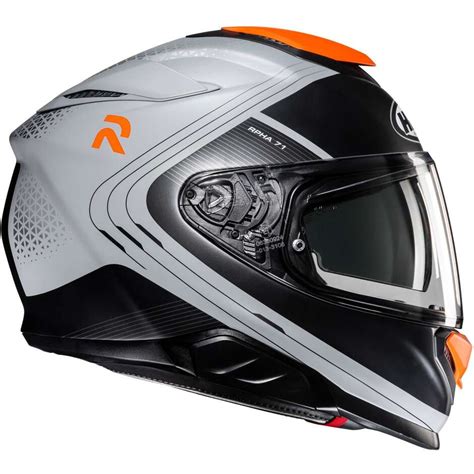 Casco Moto Integrale Hjc RPHA71 FREPE MC7SF Grigio Arancio Opaco