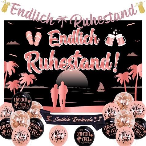 Cheereveal Endlich Ruhestand Dekoration Ruhestand Deko Ros Gold