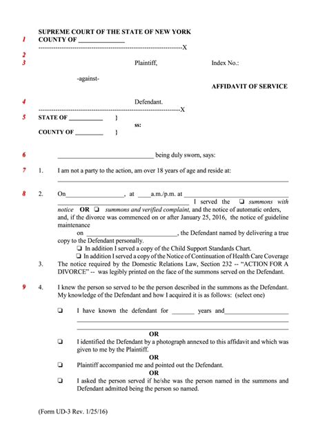 Affidavit Of Service Form New York Fill Out Sign Online Dochub