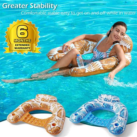 Jasonwell Silla Flotante Inflable Para Piscina Paquete De Sillas