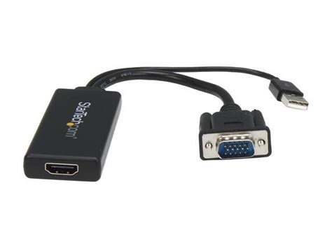 Vga2hdu Vga To Hdmi Adapter With Usb Audio And Power