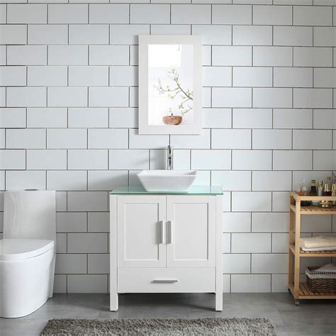 Css Distributions New White Shaker Single Sink Bathroom