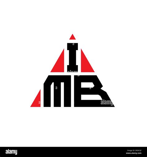 IMB triangle letter logo design with triangle shape. IMB triangle logo ...