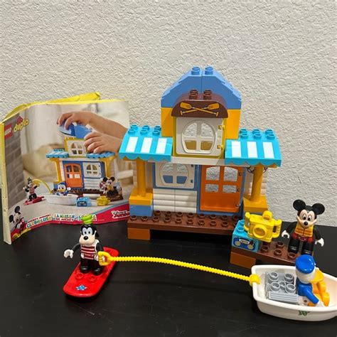 Lego Toys Lego Duplo Mickey Friends Beach House Complete