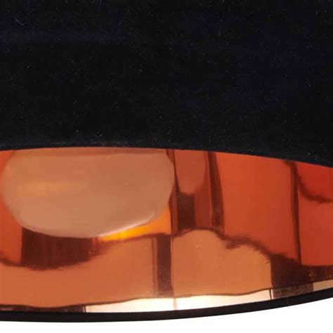 Wilko Black Copper Velvet Light Shade Wilko