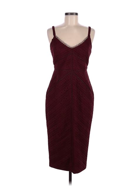 Ever New Melbourne Solid Maroon Burgundy Casual Dress Size 6 74 Off