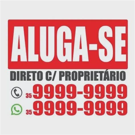 Placa Vende Se Ou Aluga Se X Kit Placas Submarino