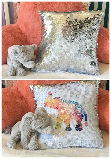 Sublimation Sequin Pillows Tutorial Steps Silhouette School