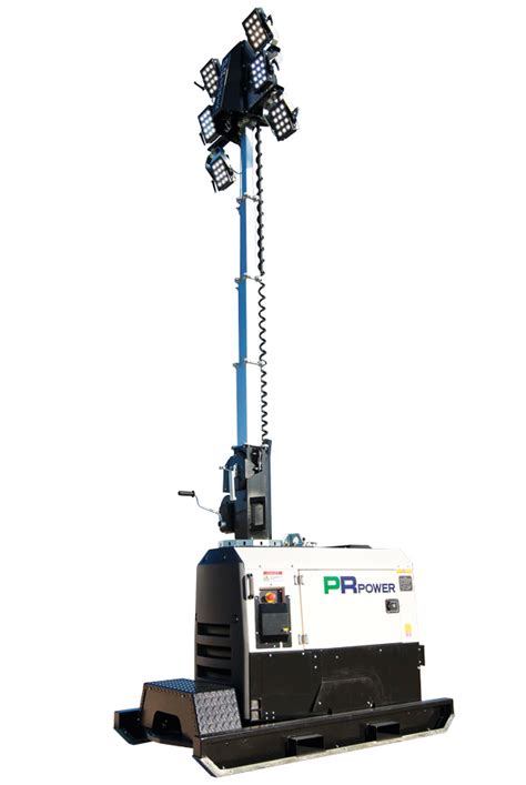 Pr Eco M Skid Led 48v Dc Lighting Tower Pr Power Australia