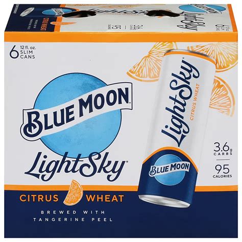 Blue Moon Light Sky Citrus Wheat Beer 12 oz Cans - Shop Beer & Wine at ...