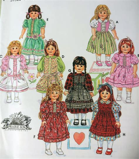 Wardrobe 18 Inch Doll Clothes Simplicity 9856 Pattern Uncut