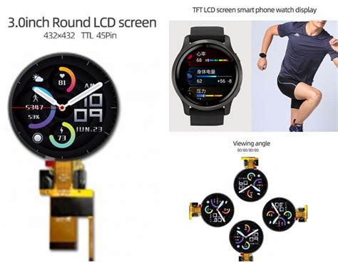 Inch Circular Tft Lcd Display X Ips Round Lcd Screen For