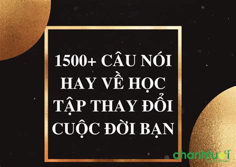 99 Những Câu Nói Hay Về Học Tập Tạo động Lực để Cố Gắng Hơn