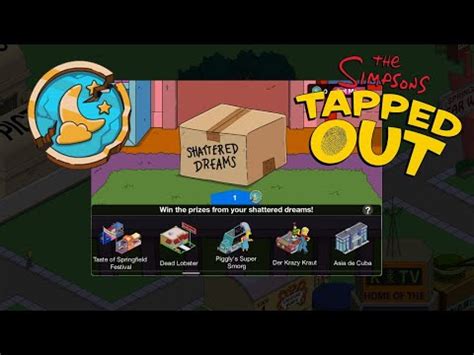 The Simpsons Tapped Out Unlocking The New Shattered Dreams Mystery