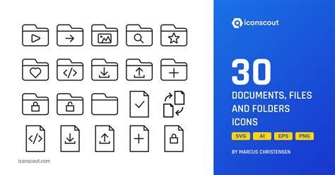 Documents, Files And Folders Icon Pack - 30 Free Download Files ...