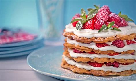 Waffeltorte Naked Cake Rezept Dr Oetker