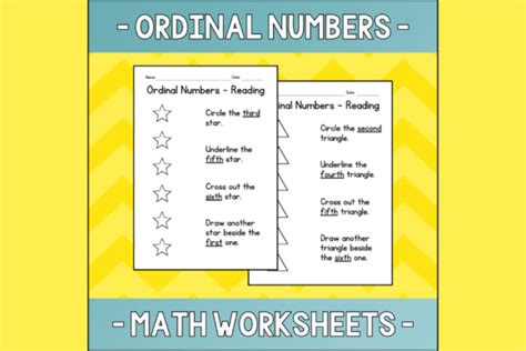 Ordinal Numbers Reading Worksheets Graphic By Atlasart · Creative Fabrica