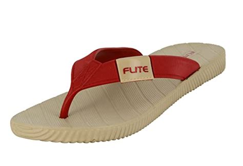 Buy Flite Womens Fl0366l Beige Maroon Slippers 4 Uk 36 23 Eu