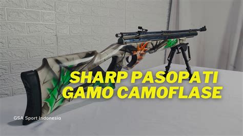 SENAPAN ANGIN SHARP PASOPATI GAMO CAMOFLASE 081224494746 YouTube