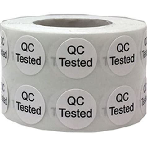 Quality Control Qc Tested Stickers 05 Inch Round 1000 Pack