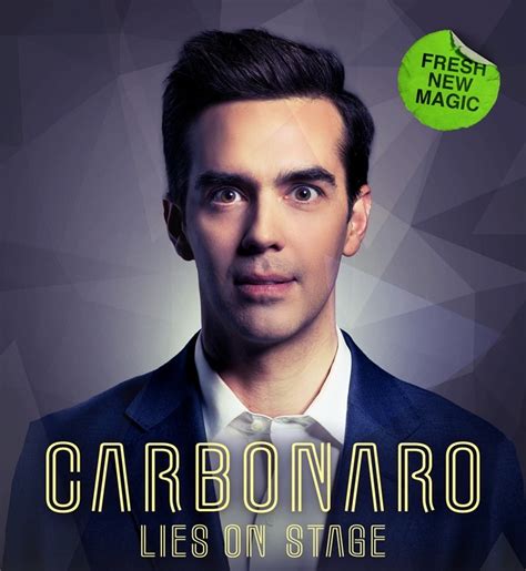 Carbonaro Lies On Stage Sunrise Theatre