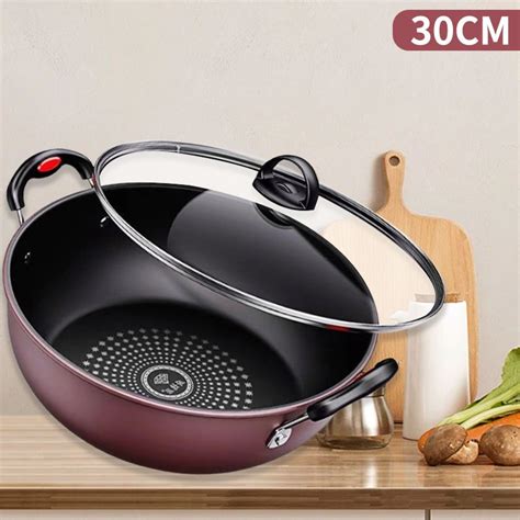 3234cm Non Stick Pan Composite Diamond Coating High Quality Frying Pan Gas Stove And Induction