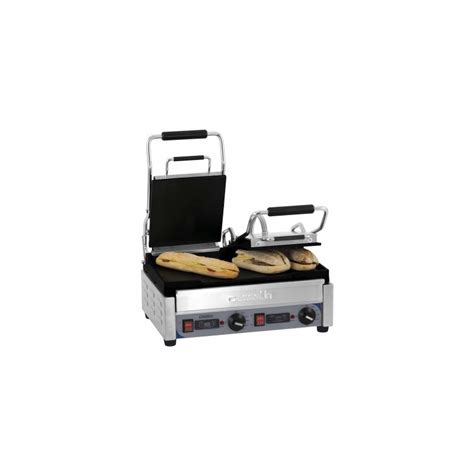 Grill Panini Avec Minuterie Double Premium Lisse Cgp Llpt Casselin