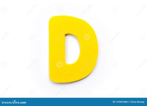 Yellow Letter D