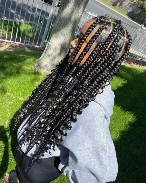 Jumbo Box Braids Try These Ideas Unruly Big Box Braids Hairstyles Two Braid Hairstyles