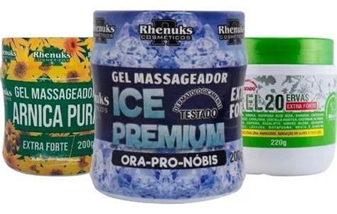 Kit Gel Massageador Arnica Pura Ice Premium Ervas Mercadolivre