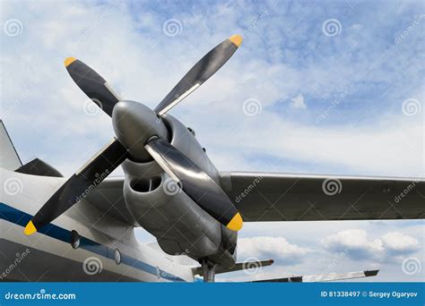 Airplane Turboprop Engine Stock Image Image Of Turboprop