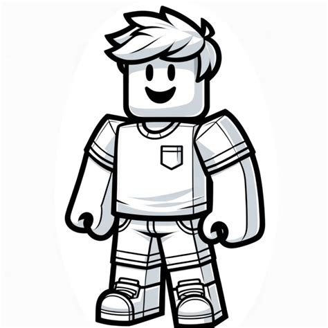 Imprimir Boneco Roblox Para Colorir Colorir E Pintar