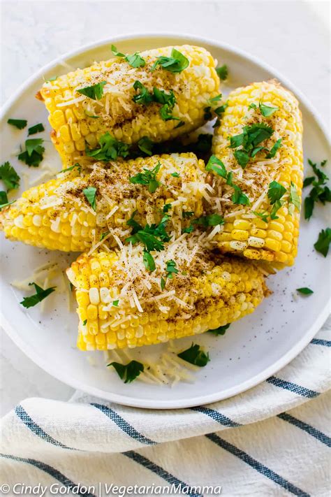 Air Fryer Mexican Corn On The Cob Skinny Version Vegetarian Mamma