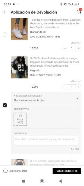 Cómo devolver un producto comprado en Shein