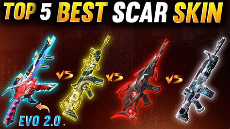 New Evo Scar Vs Quipped Scar Top Best Scar Gun Skin Scar Best