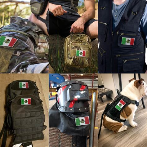 Tactical Mexico Flag Embroidered Patches Pack X Anley Flags