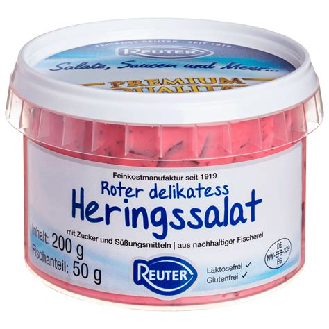 Feinkost Reuter Roter Delikatess Heringssalat 200g Bei REWE Online