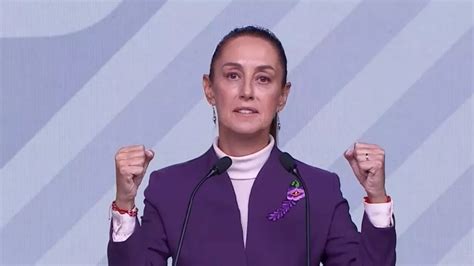 Elecciones Claudia Sheinbaum Sobre Su Participación En El Tercer