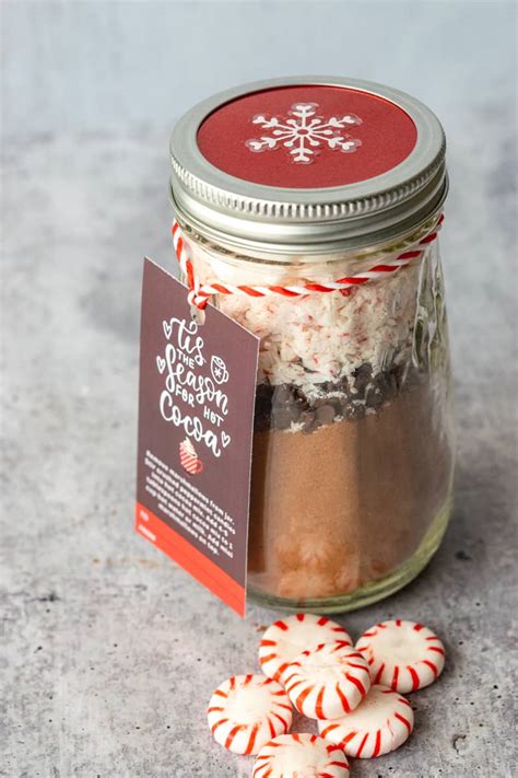 Homemade Peppermint Hot Cocoa Mix Contained Cuisine