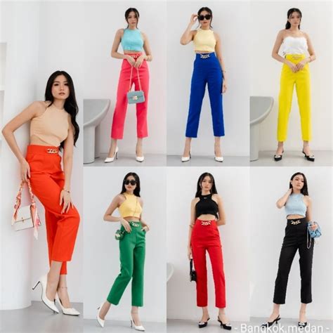 Jual Bangkok Medan Part Ready Celana Hw Noella Pant Fashion