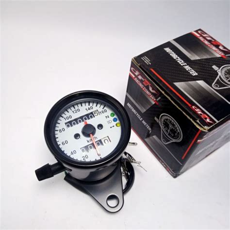 Jual Speedometer Jarum Indikator Bulat Spido Classic Model Tabung Cb