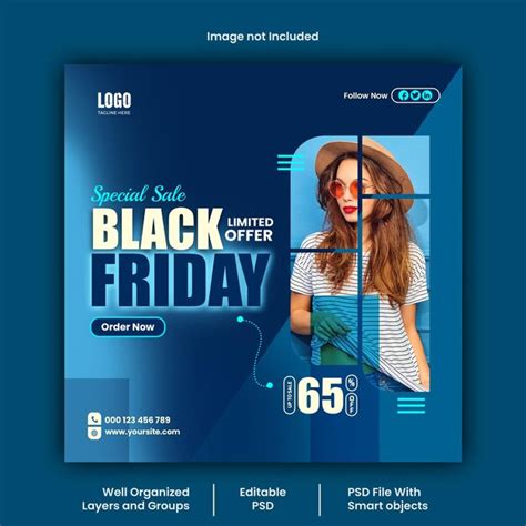 Premium Psd Black Friday Social Media Post Design Psd Template