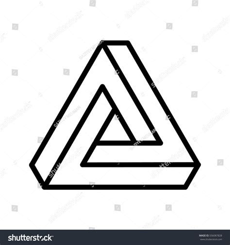 Triangle Logo Abstract Infinite Impossible Loop Stock Vector (Royalty Free) 556087828 | Shutterstock