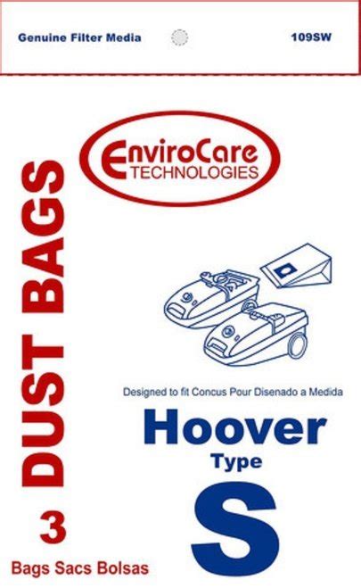 Hoover Type S Vacuum Bags - 836301001091