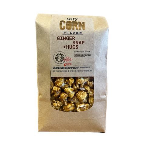 CARAMEL CORN • GINGER SNAP + HUGS | City Peanut Shop