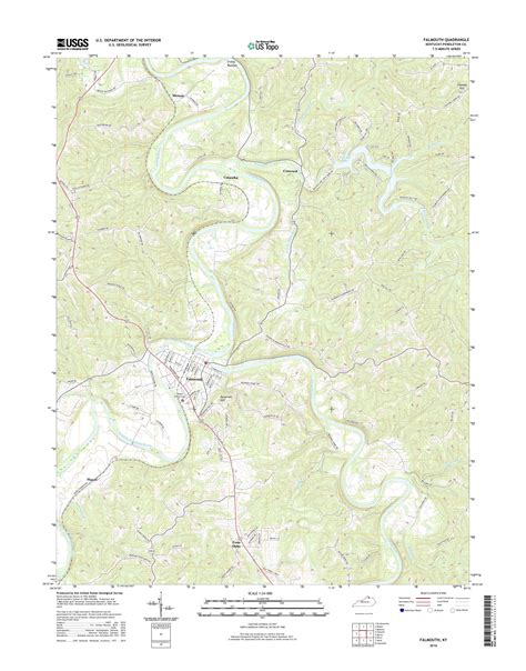 Mytopo Falmouth Kentucky Usgs Quad Topo Map