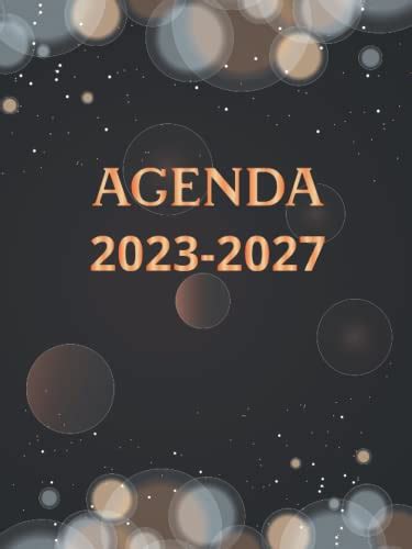 2023 2027 Agenda Mensuel Planificateur 5 Ans 2023 2027 Vos Objectifs