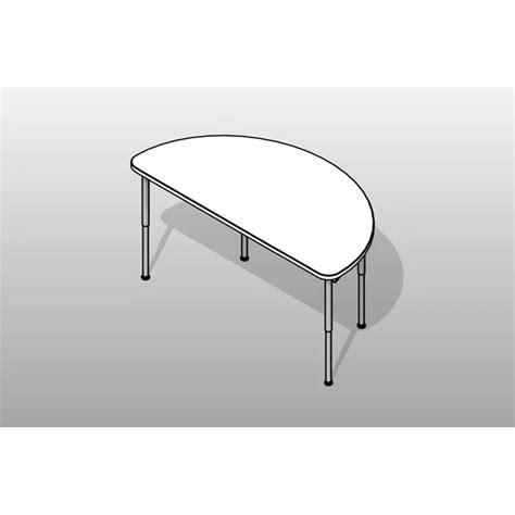 Bim Objects Free Download Half Circle Table Classroom Table Bimobject